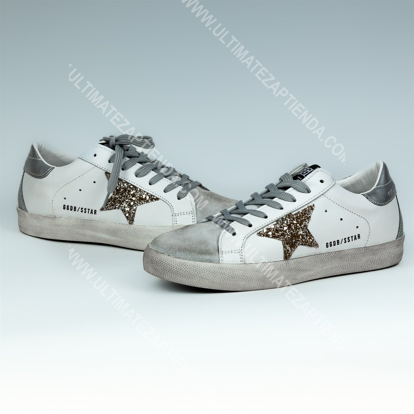 GOLDEN GOOSE - BLANCO Y DORADO BRILLANTE